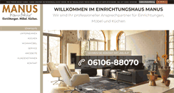 Desktop Screenshot of einrichtungshaus-manus.de