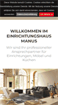 Mobile Screenshot of einrichtungshaus-manus.de